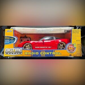 Jadatoys Bigtime Muscle 2009 Corvette ZR1 Red RC Car Sealed!!!